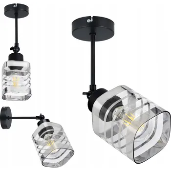 Nástěnné svítidlo Nástěnná LAMPA otočná loft lustr SKLENĚNÉ stínidlo