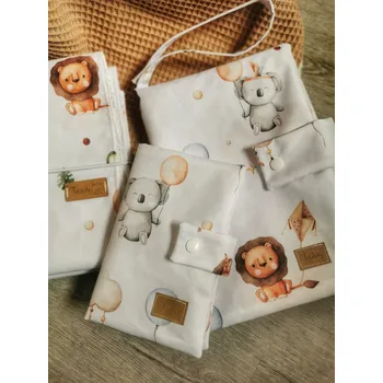 Obal na doklad Midi sada Buddies - (plenkovník + obal na očkovací průkaz + přebalovací podložka)