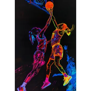 Plakát Plakát Basketbalový zápas bez rámu 61 x 90,5 cm
