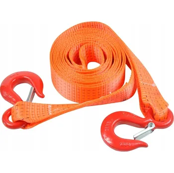 Tažné lano Lano odtahové, popruh s hákem, 4 m, 6 t