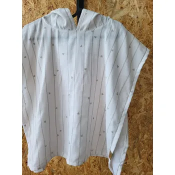 Dětské plážové pončo / osuška - Srdíčka Vyberte velikost: S - (2-4 roky)