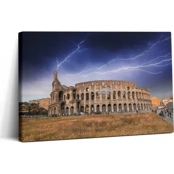 Obraz Obraz Na Plátně Na rámu do posilovny Bouře s blesky v Koloseu 30x20 cm