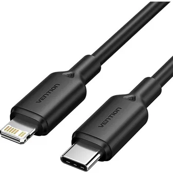 Datový kabel Vention USB 2.0 Type-C Male to Lightning Male 3A Cable 2M Black PVC Type