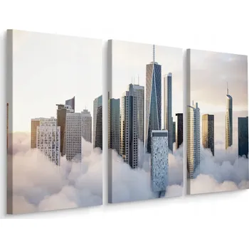 Obraz Obraz Tryptych MRAKODRAPY Mraky Architektura 60x40