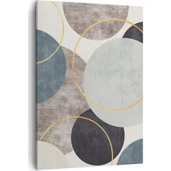 Obraz Obraz na plátně do obýváku, ložnice 50x70 kruhy obrazy na zeď canvas