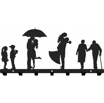 Věšák Šatní ramínko kovový MT3CH černý