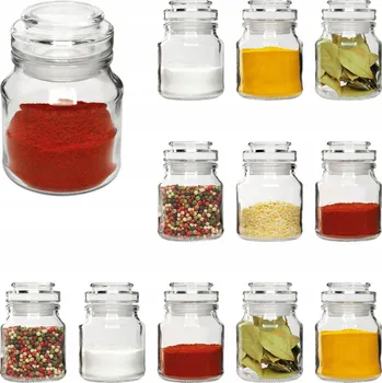 Obraz Kořenky se skleněnými víčky, 12 ks 200 Ml