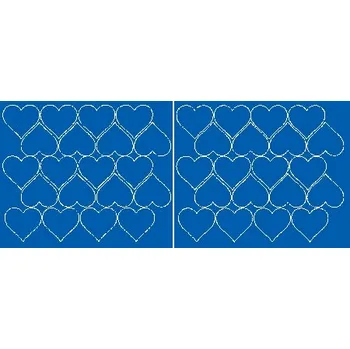 Obraz Nálepky na zeď srdíčka valentýnské modré 5 cm