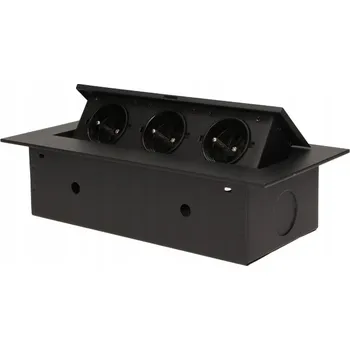 Elektrická zásuvka Orno černá Elektrická Zásuvka na pracovní desku