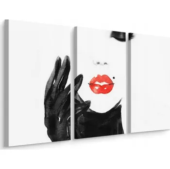 Obraz Obraz Triptych Akvarel PORTRET Ženy 60x40