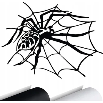 Samolepicí dekorace na vozidlo NÁLEPKA na auto PAVOUK PAVUČINA SPIDER 11x15