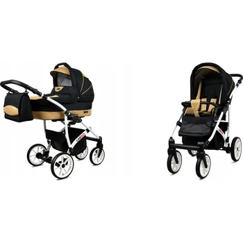 Kočárek Dětský kočárek 2v1 BabyLux LARGO – sporťák a hluboká korba, lehký, s taškou