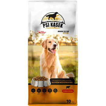 Krmivo pro psa Biofeed Psi Kąsek s hovězím masem 10 kg suché krmivo pro psy Ovčák Labrador