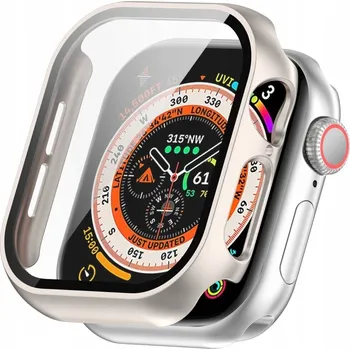 Pouzdro na mobilní telefon 2v1 POUZDRO + TVRZENÉ SKLO PRO APPLE WATCH 10 42MM KRYT