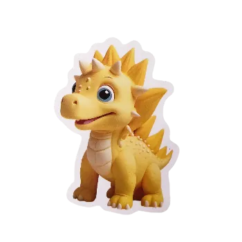 samolepka Samolepky - barevní dinosauři V (sada 5 ks)