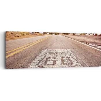 Obraz Obraz na plátně do obýváku, ložnice 90x30 Route 66 foto obrazy na zeď