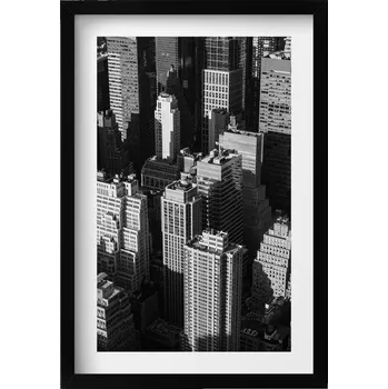 Obraz Obraz v rámu na zeď Černobílá architektura města 40x60 cm