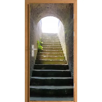 Fototapeta Samolepka na dveře samolepicí schodiště pro venkovní použití