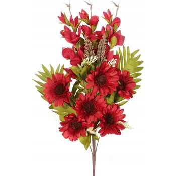 umělá květina Kytice na hrob – mix mečíků a gerber