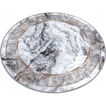 Koberec Koberec pratelný PROTIKLOUZAVÝ do obýváku Mramor řecký GLAMOUR kulatý 160 cm