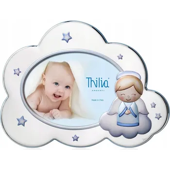 Rám na obraz Rámeček na fotografii obláček s andělem 10x15 cm | Barva: Modrá