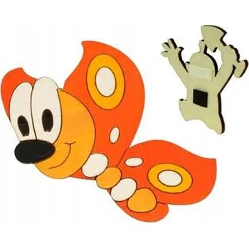 Obraz Dřevěné ozdobné magnet Dodo - motýl