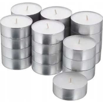 Svíčka Parafínová čajová svíčka bez vůně IKEA 24 ks