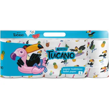 Toaletní papír Suchý toaletní papír bez vůně Kartika 10 ks