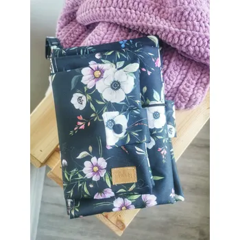 Obal na doklad Malá sada Flowers - (plenkovník + obal na očkovací průkaz)