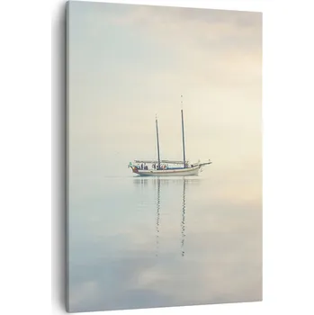 Obraz Obraz na plátně do obýváku ložnice 50x70 plachetnice obrazy na zeď canvas