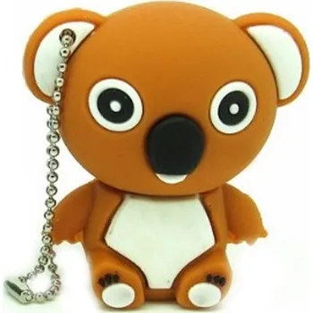 USB flash disk USB flash disc 32 GB MEDVÍDEK KOALA HNĚDÝ + PŘÍVĚSEK NA KLÍČE