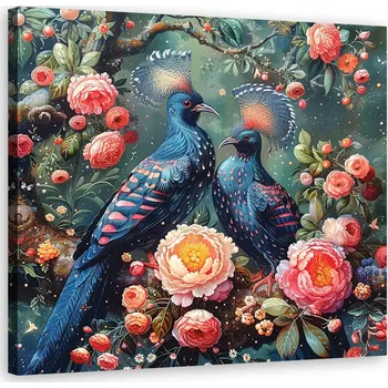 Obraz OBRAZ DO LOŽNICE NA ZEĎ PTÁCI KVĚTY ZVÍŘATA 50x50