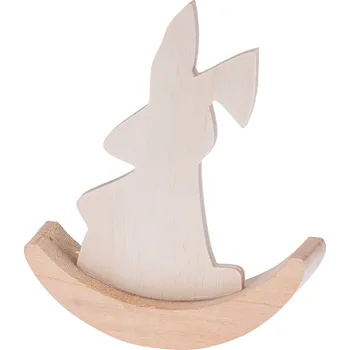 Obraz HOUPACÍ ZAJÍC hračka dřevo DECOUPAGE zajíček