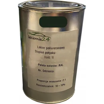 Lak na dřevo Barva Polyuretanová průmyslová barva, polyuretanový lak 1l lesk 2:1 RAL 6007