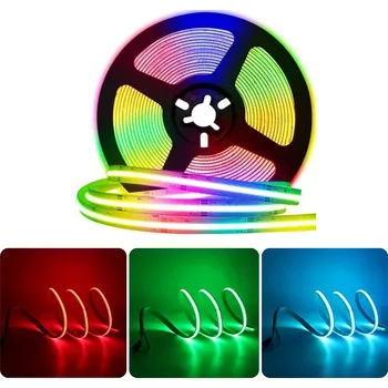 LED páska Neonová LED COB páska vícebarevná RGB 840 diod 15W 24V IP20