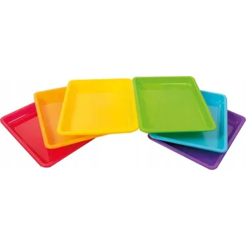 Plastový tác Playbox na ruční práce 28 x 22 cm, vícebarevný