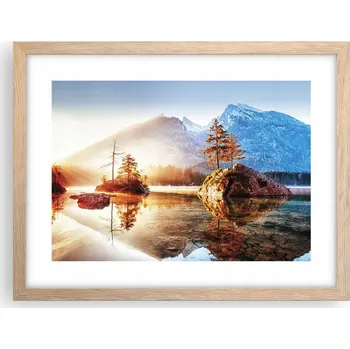 Obraz Obraz plakát v rámu světlý dub do obýváku 40x30 krajina foto na zeď