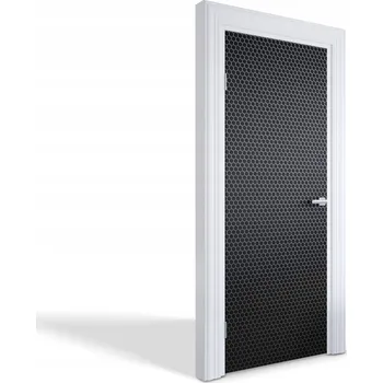 Fototapeta Dekorativní samolepka na dveře, skříň nebo nábytek - Černé krystaly 75x205 cm