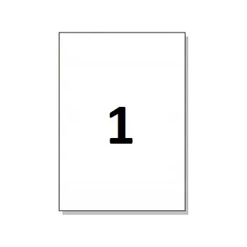 Samolepící etiketa Samolepicí etikety A4, 100 listů, 210x297 mm