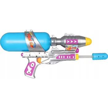 Dětská zbraň Vodní pistole modro-stříbrná 37 cm
