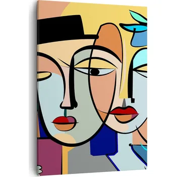 Obraz Obraz na plátně do obýváku ložnice 50x70 tváře obrazy na zeď canvas