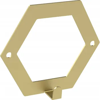 Věšák Šatní ramínko kovový Domer zlatý