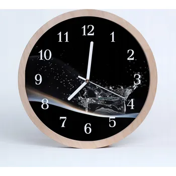 Hodiny Stylové nástěnné hodiny Voda Příroda 30 cm
