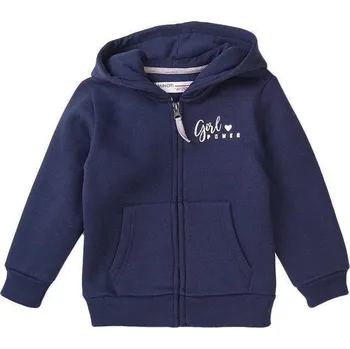 Minoti Mikina dívčí s kapucí modrá Vel. 86/92