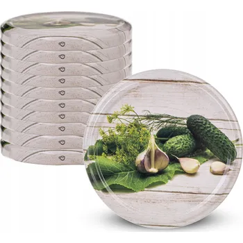 Sklenice ŠROUBOVACÍ VÍČKA NA SKLENICE FI82 VÍČKA NA SKLENICE MED 10 Ks 6-LOCK