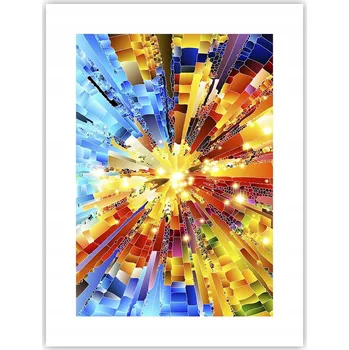 Obraz Obraz plakát do obýváku ložnice 30x40 abstrakce plakáty na zeď bez rámu