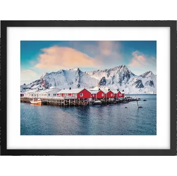 Obraz Obraz plakát v černém rámu do obýváku 40x30 krajina foto na zeď