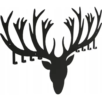 Věšák Šatní ramínko kovový Domer černý