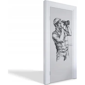 Fototapeta Dekorativní samolepka maskující na dveře skříně nábytku Fotograf v akci 75x205 cm