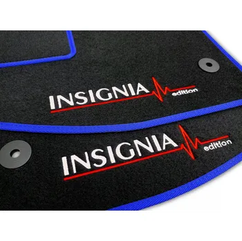 autokoberec VELUROVÉ AUTOKOBERCE PRO OPEL INSIGNIA A (2013-2017) + 4x VÝŠIVKA (PO FACELIFTU)